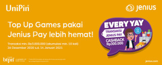 Rayakan Program Akhir Tahun Bersama Jenius Pay Bisa Dapat Cashback Rp 300.000!